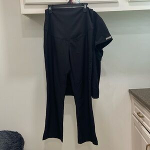 Med Couture Black Scrub Set Small Maternity